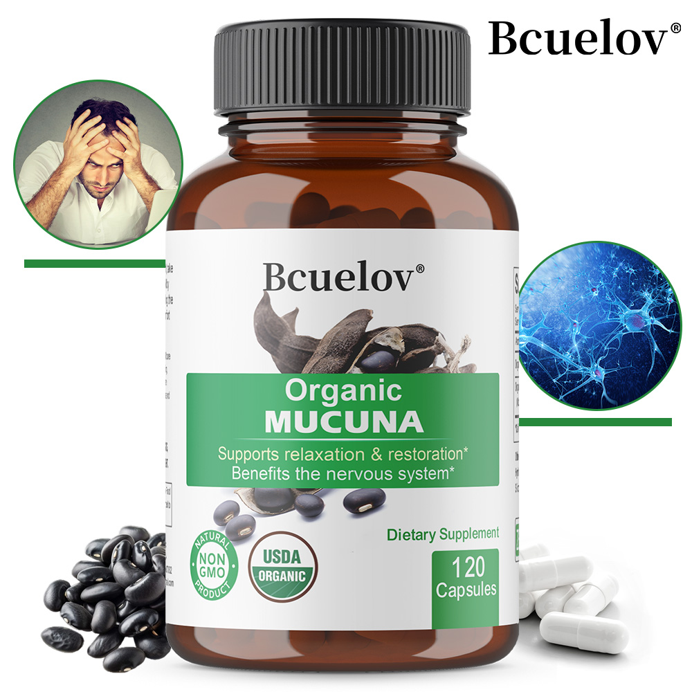 Herbal Wellness Water - Cápsulas de Mucuna orgánica - Apoya