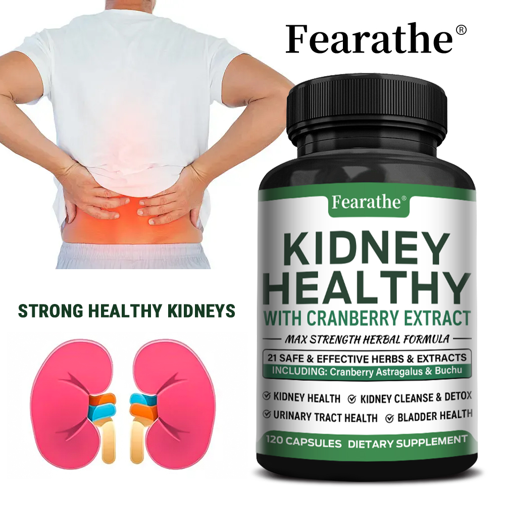 Herbal Wellness Water - Cápsulas de Apoyo Renal, Arándano Rojo