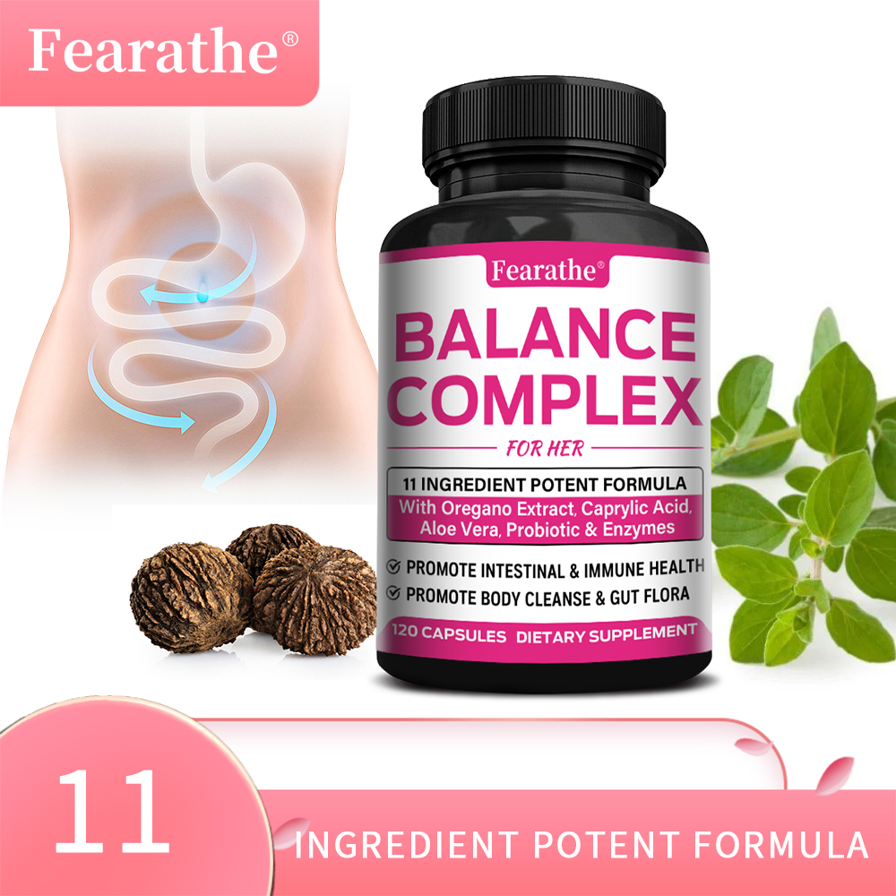 Herbal Wellness Water - Cápsulas Balance Complex para Mujeres, Probióticos