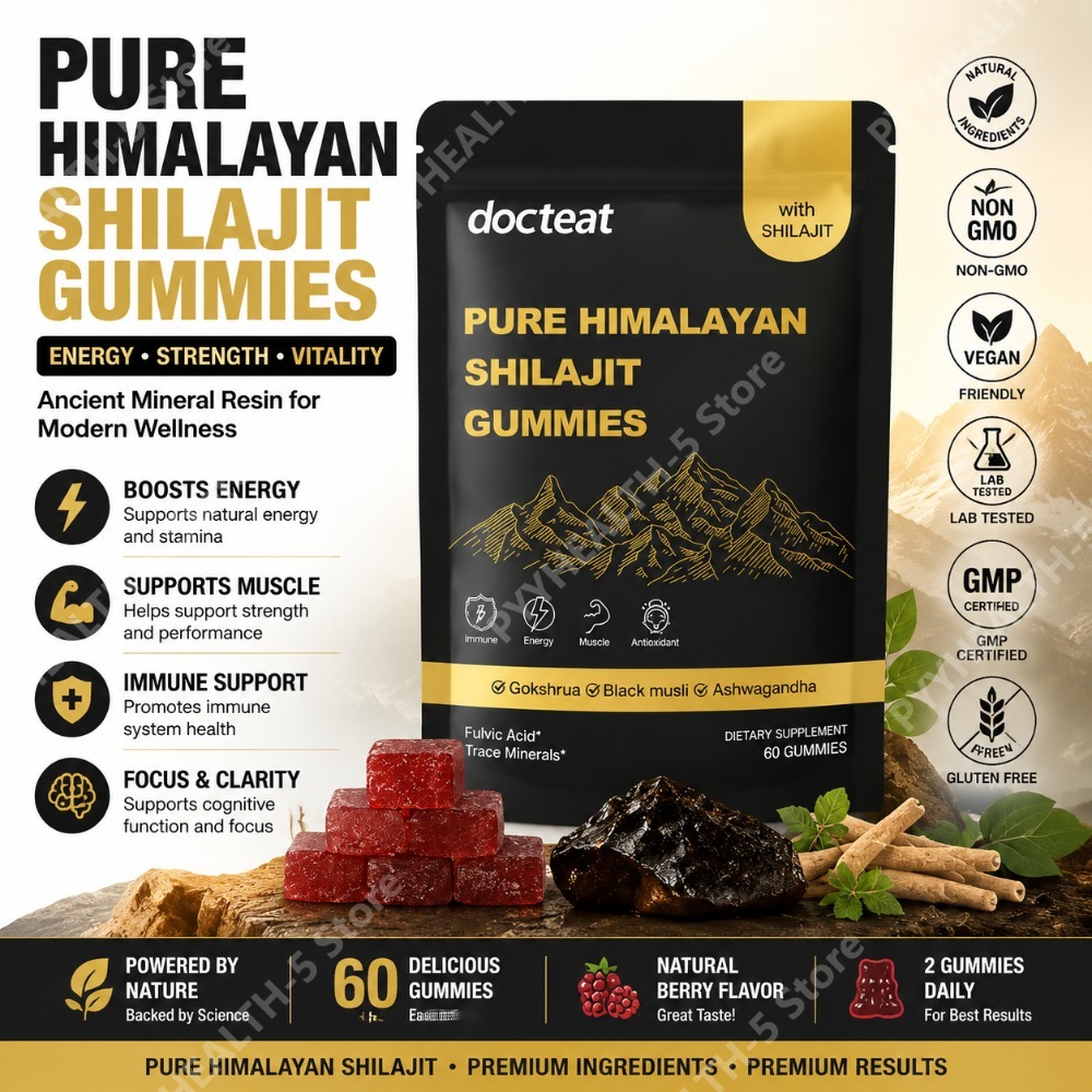 Gomitas de Shilajit Puro del H - Herbal And Wellness reseña y precio