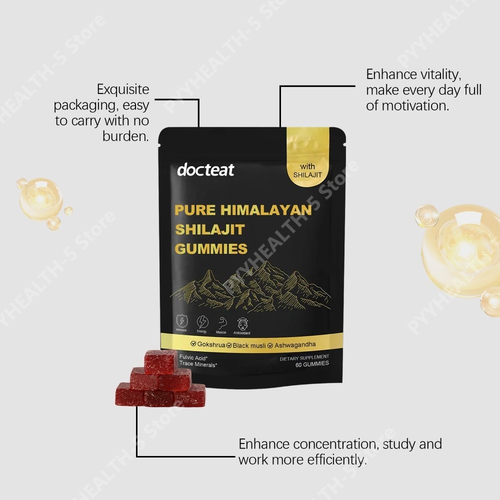 Gomitas de Shilajit Puro del H - Herbal And Wellness reseña y precio