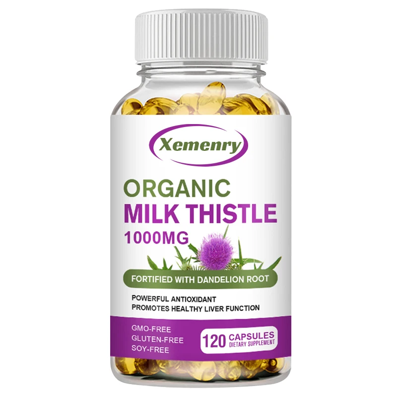 Cápsulas de cardo mariano, 100 - Milk Thistle Silymarin reseña y precio