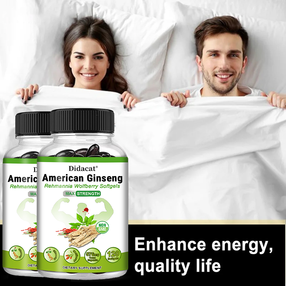 Cápsulas de Ginseng Americano, - Herbal Wellness Water reseña y precio