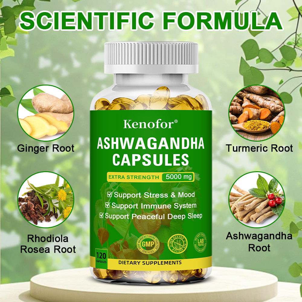 Cápsulas de Ashwagandha Comple - Herbal Wellness Water reseña y precio