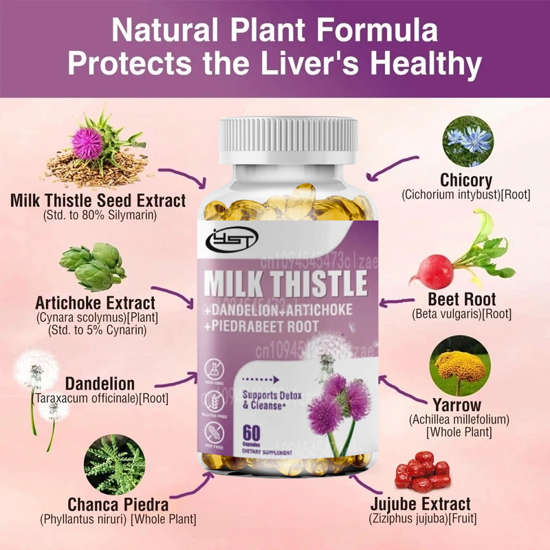 Suplemento de cardo mariano qu - Milk Thistle Silymarin reseña y precio