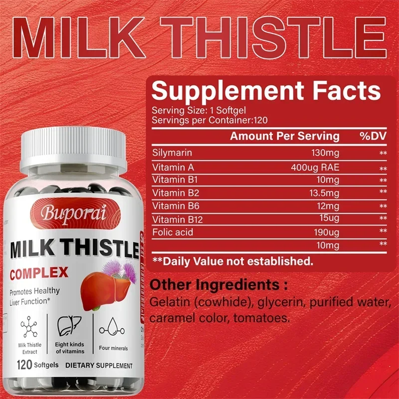 Cápsulas de Cardo Mariano - pa - Milk Thistle Silymarin reseña y precio