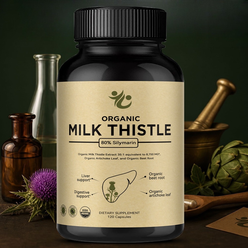 Cápsulas de Cardo Mariano para - Milk Thistle Silymarin reseña y precio