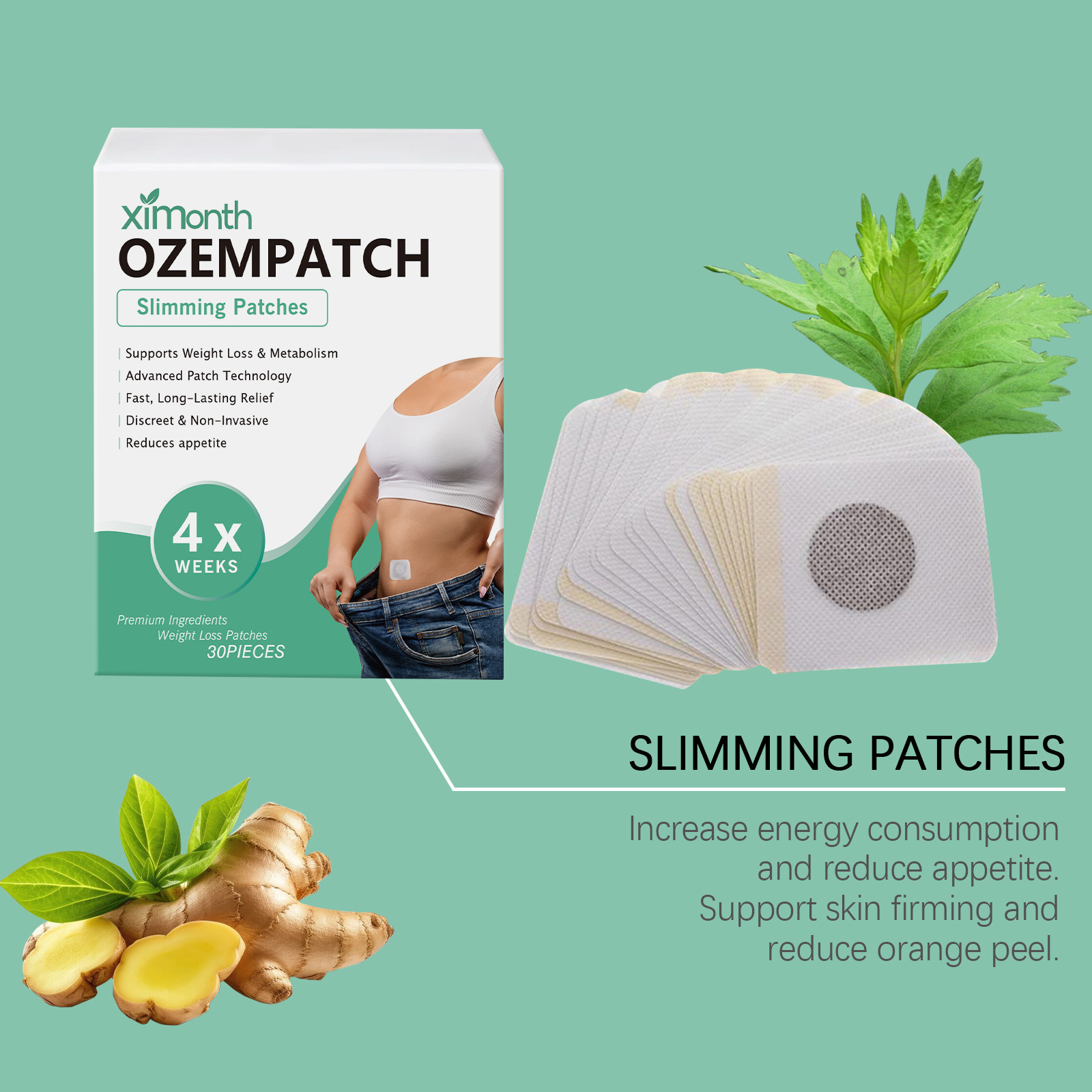 Parches Moldeadores Corporales - Herbal And Wellness reseña y precio